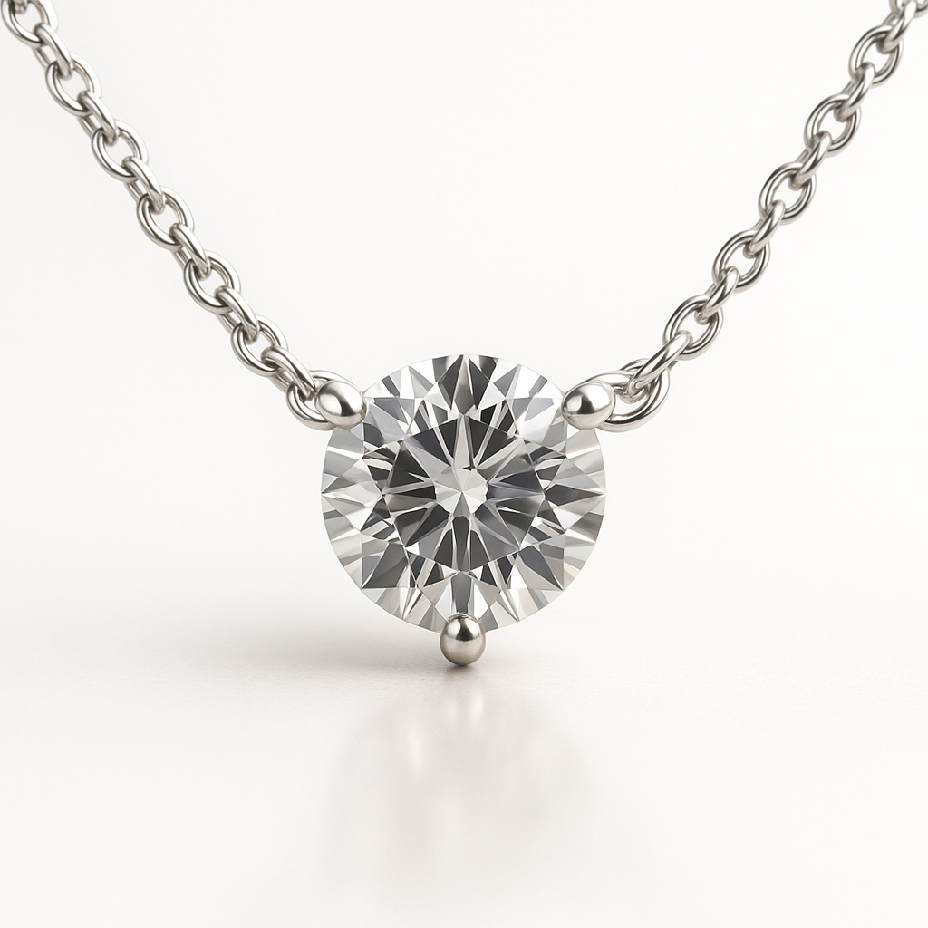 IGI-Certified CVD Diamond Necklace
