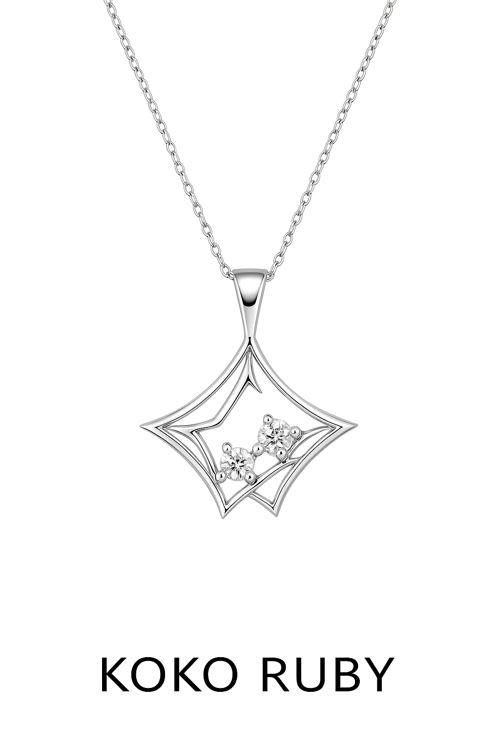 Twin stars necklace