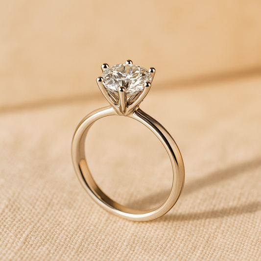 2ct Diamond 6 prong ring