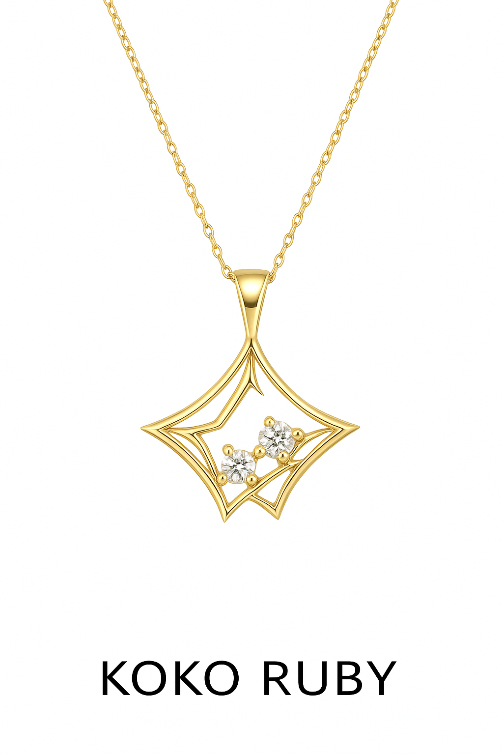 Twin stars necklace
